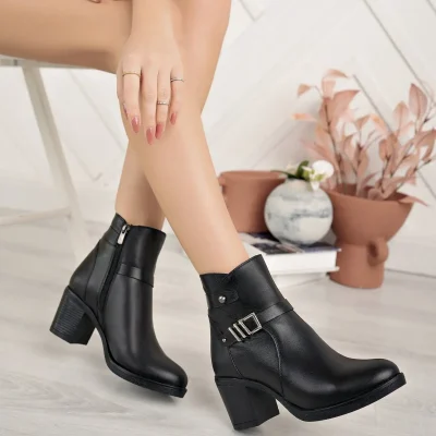 بوت کلاسیک چرم تپل‌دار زنانه Diego Carlotti DC2511