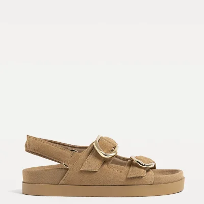 صندل بنددار و سگک‌دار زنانه Stradivarius