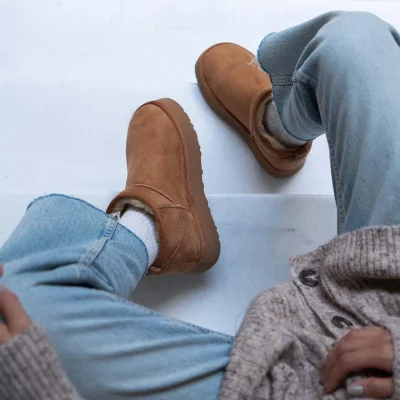 بوت زنانه قهوه‌ای Nisantasi Shoes