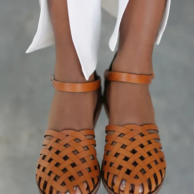 صندل چرم زنانه اصل Ulku Yaman Collection