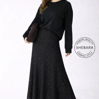 دامن دانتل کمر کش دار راحت Shebara