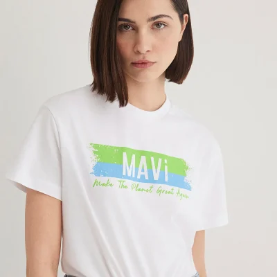 تیشرت طرح Make The Planet Great Again، مدل Regular Fit 168752-620 Mavi