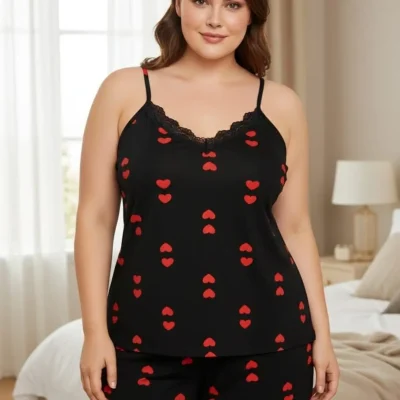 ست لباس زیر زنانه Allure سیاه قرمز Allure Underwear