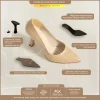 کفش پاشنه زنانه پاشنه بلند بژ Gullu Shoes