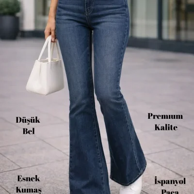 شلوار جین C619 زنانه آبی Cedy Denim