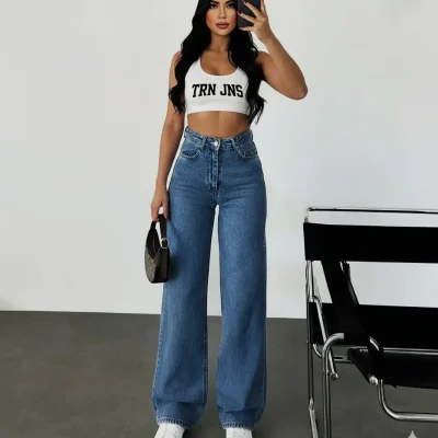 شلوار جین زنانه آبی Shop