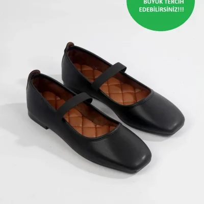 بنددار زنانه بانت الاستیک روزمره - مشکی