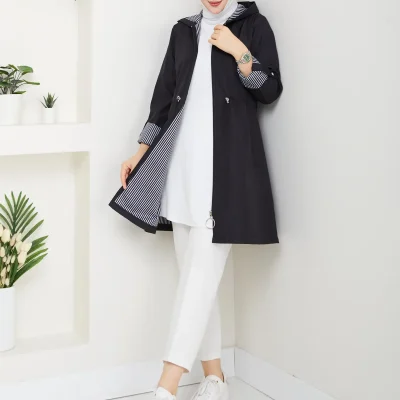 کت و کاپشن زنانه مشکی Race Fashion