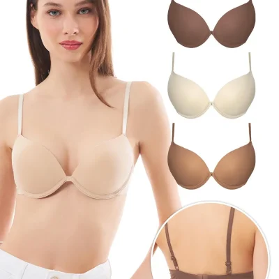 سوتین بالا برنده Lol Up Push Up بالنی قهوه‌ای - Renkli-1