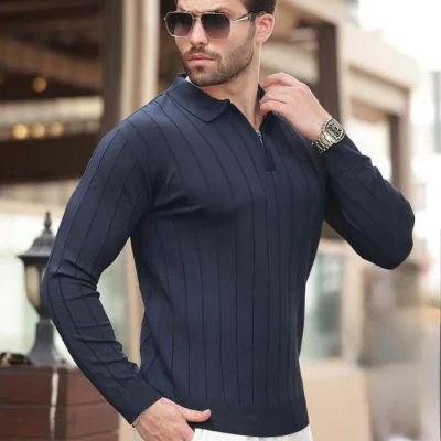 پلیور VR046 مردانه سورمه‌ای U.S. Polo Assn.