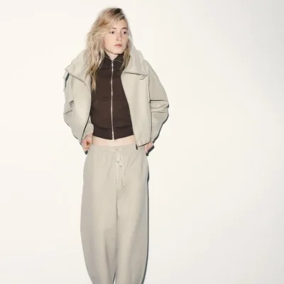 شلوار نرم بندکشی zara