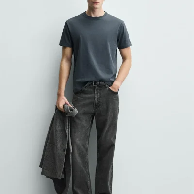 تیشرت بیسیک با وزن متوسط /02 zara