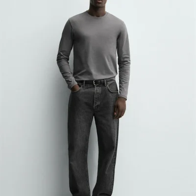تیشرت مردانه آستین کوتاه مدل M/L zara