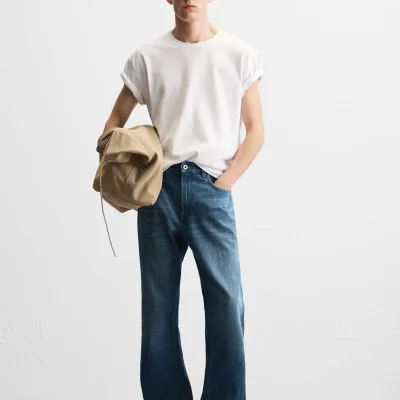 شلوار جین چان پاچا مدل کوردوروی zara