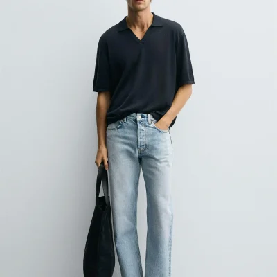 شلوار جین REGULAR FIT CORDUROY zara