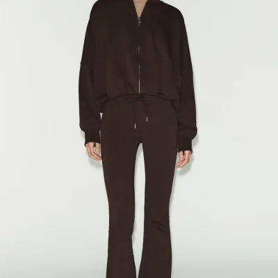 سوئیشرت زنانه مدل بافت ساده zara