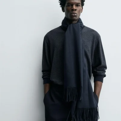 شال گردن ابریشمی مردانه مدل Bufanda/Foulard zara
