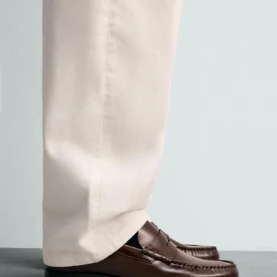 مکوسن چرمی با ماسک صورت zara