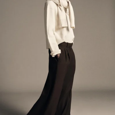 شلوار پارچه‌ای زنانه مدل W.PANTALON zara