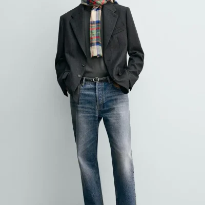 کفش مجلسی مردانه چرم طبیعی zara