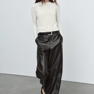 بلوز زنانه طرح دار مدل Z1W:ABIERTO PLA zara