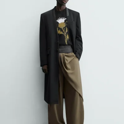 ادیشن محدود - کت فرک راه‌راه جاکارلی zara