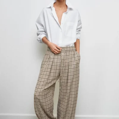شلوار پارچه‌ای زنانه مدل کلاسیک zara
