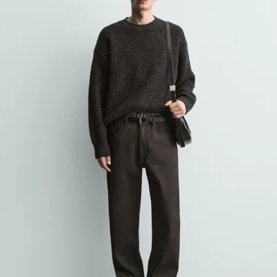تیشرت جرسی نخی مردانه - مدل F. Jersey zara
