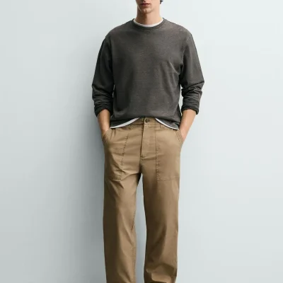 تیشرت مردانه آستین کوتاه مدل Camiseta M/L zara