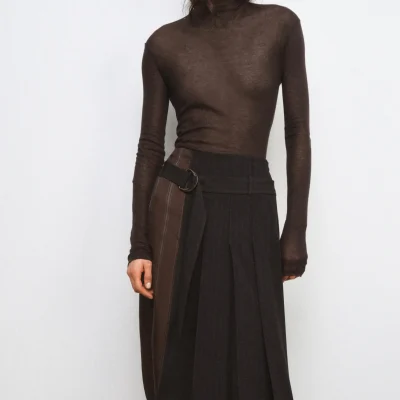 دامن چیندار زنانه مدل W.FALDA zara