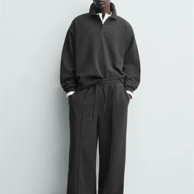 هودی فشن مردانه مدل Sudadera با پارچه کرکی نرم zara