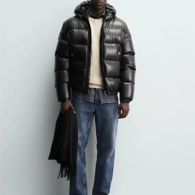 مونت کاپشن دار %80 پر پرنده - %20 پر غاز ضد آب zara