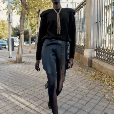 دامن زنانه طرح دار مدل B.FALDA zara