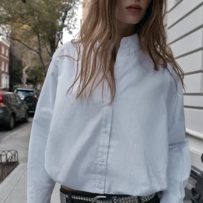 پیراهن بادکنکی پاپلین zara