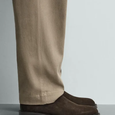چکمه چلسی چرمی zara