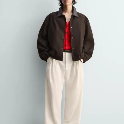 کاپشن چرمی مردانه F. Cazadora zara