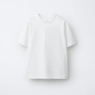 بلوز دخترانه کتان طرح دار zara