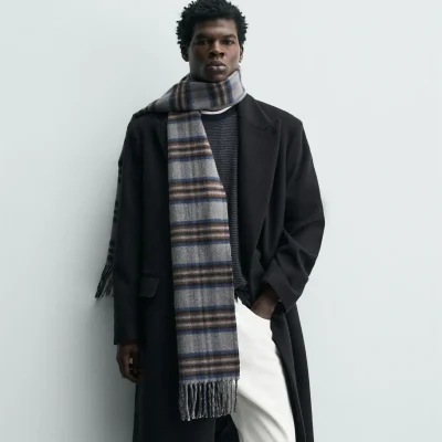 شال و روسری مردانه لوکس با جنس مرغوب zara