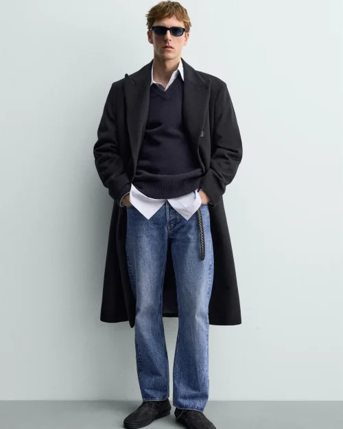Aaron Levine x ZARA کاپشن کروزه با ترکیب پشم