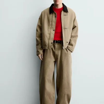 کاپشن چرمی مردانه F. Cazadora zara