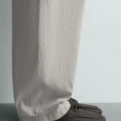 کفش رسمی مردانه چرم طبیعی با زیره چوبی zara
