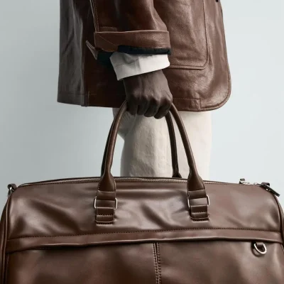 کیف مسافرتی ساده مردانه مدل بولینگ zara
