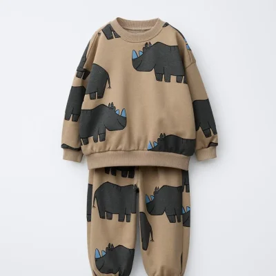 هودی فِلپا بافت پنبه‌ای بچه‌گانه zara