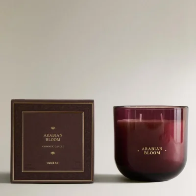 شمع معطر لوکس با رایحه وانیل و دارچین zara