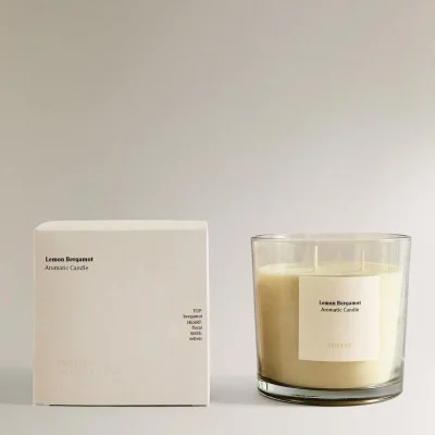 شمع معطر لوکس با رایحه وانیل و دارچین zara