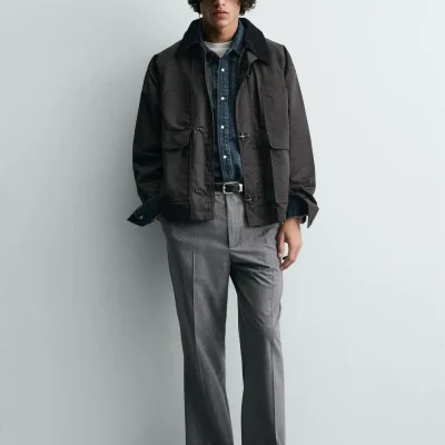کاپشن چرمی مردانه F. Cazadora zara
