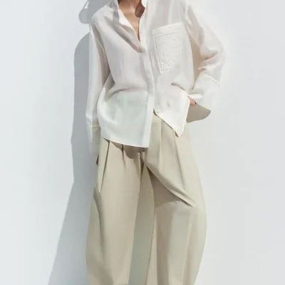 پیراهن زنانه جین با دوخت ظریف zara