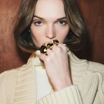 دستبند نقره زنانه طرح گل zara