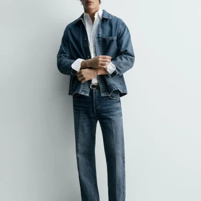 شلوار جین استریت فیت لیمیتد ادیشن zara