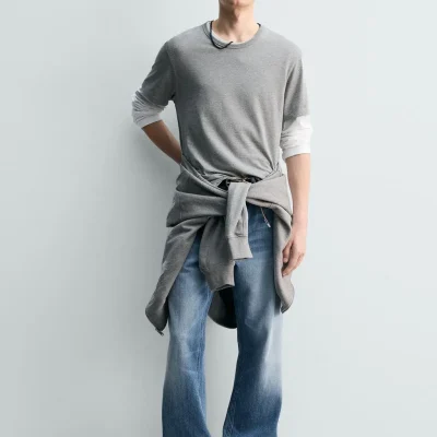 FLARE FIT شلوار جین تولید محدود zara